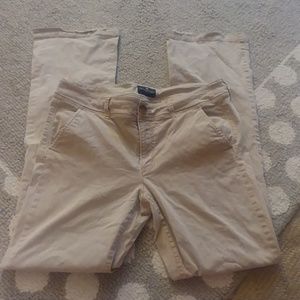 American Eagle Khakis, size 12 long kick boot